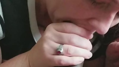 Milf sucking my BBC