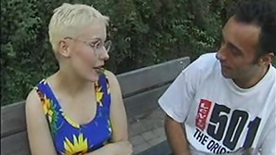 GERMAN MILF WITH GLASSES FUCKED IN THE